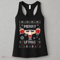 Merry Liftmas Ugly Christmas Women's Tank Top thumb 3