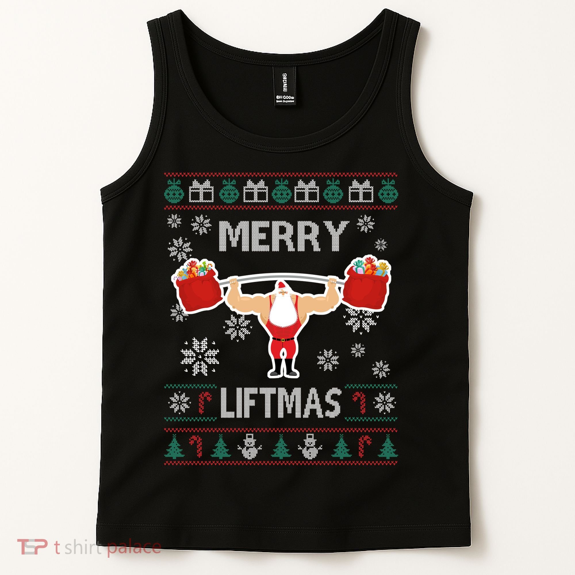 Merry Liftmas Ugly Christmas Tank Top