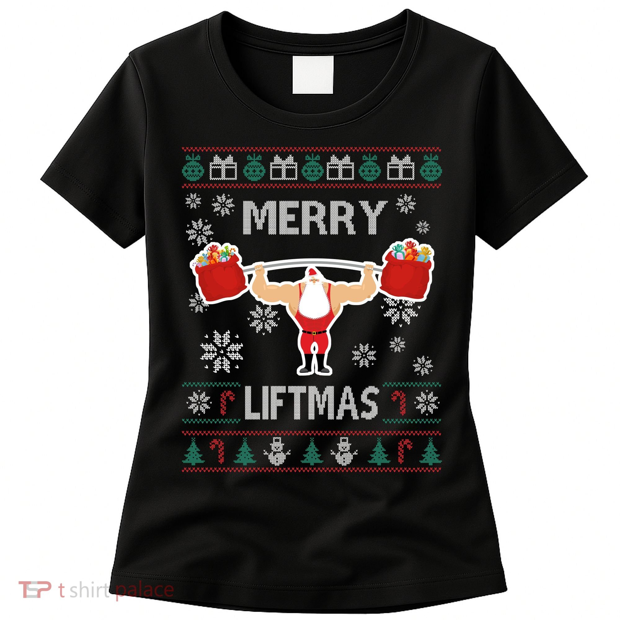 Merry Liftmas Ugly Christmas Women's T-Shirt