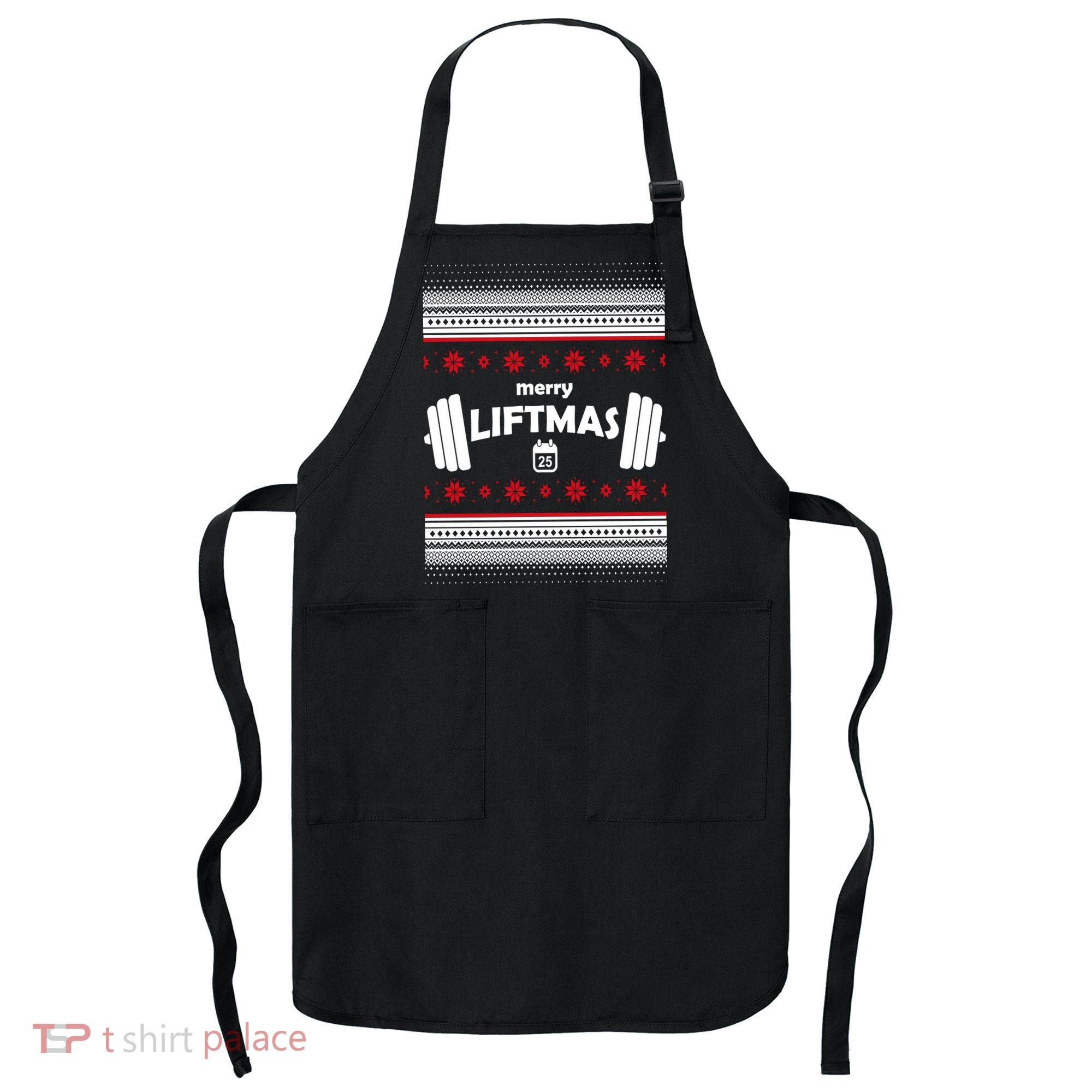 Merry Liftmas Ugly Christmas1 Apron