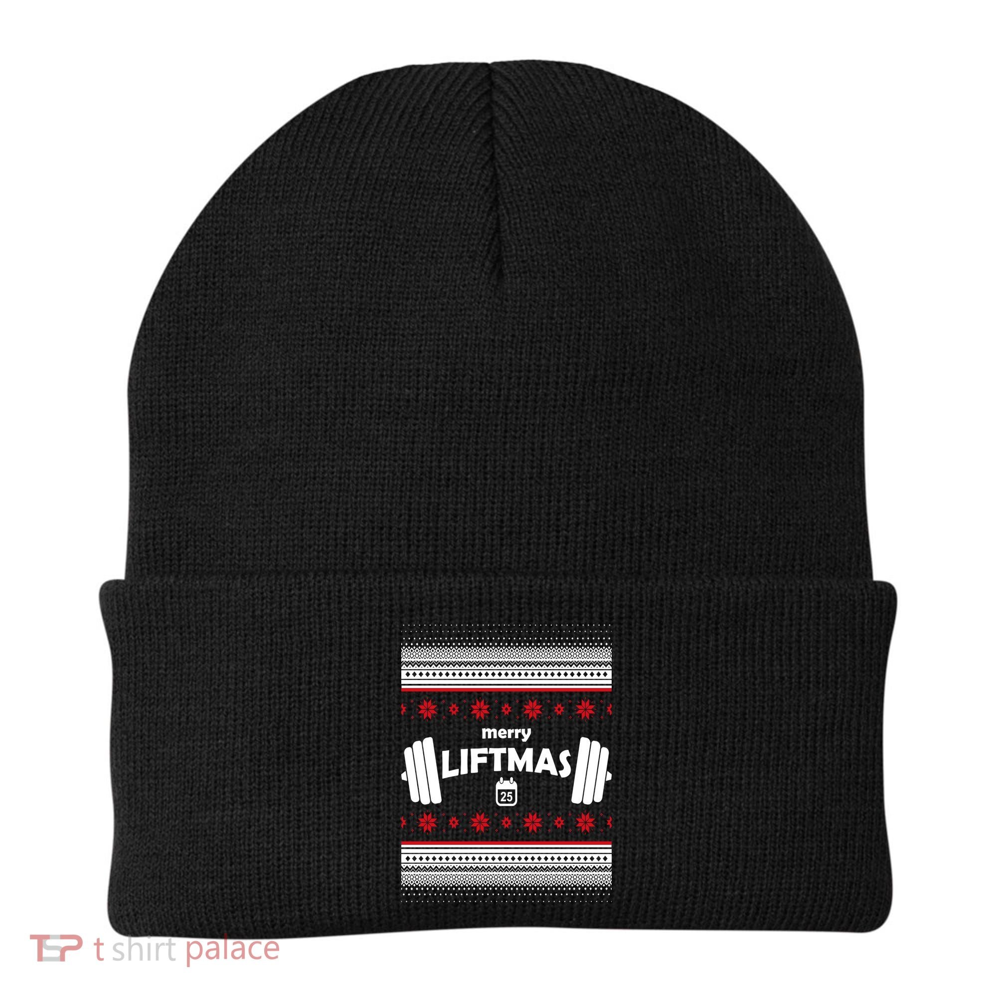Merry Liftmas Ugly Christmas1 Beanie