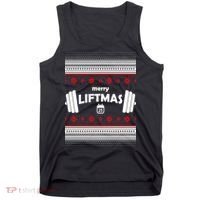 Merry Liftmas Ugly Christmas1 Tank Top thumb 0