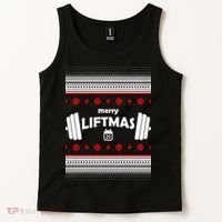 Merry Liftmas Ugly Christmas1 Tank Top thumb 2