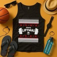 Merry Liftmas Ugly Christmas1 Tank Top thumb 4
