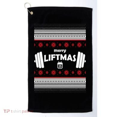 Merry Liftmas Ugly Christmas1 Golf Towel