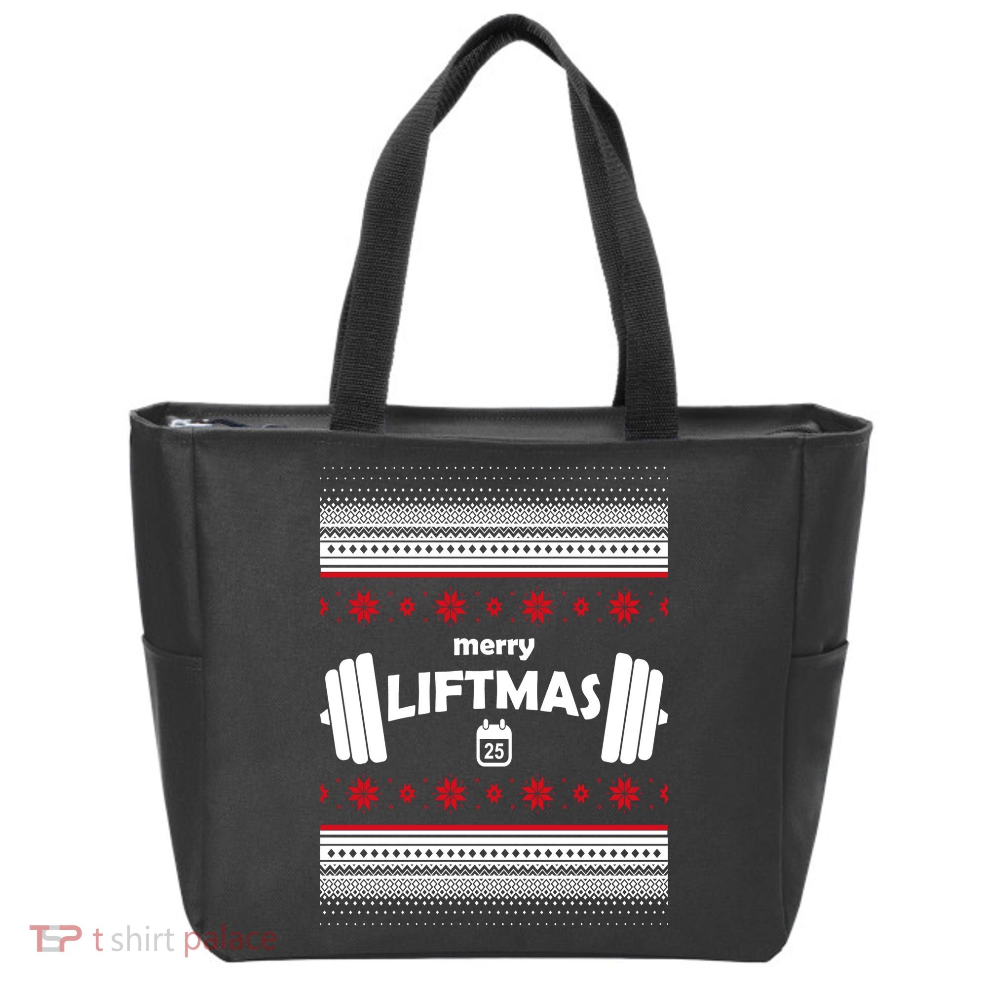 Merry Liftmas Ugly Christmas1 Tote Bag