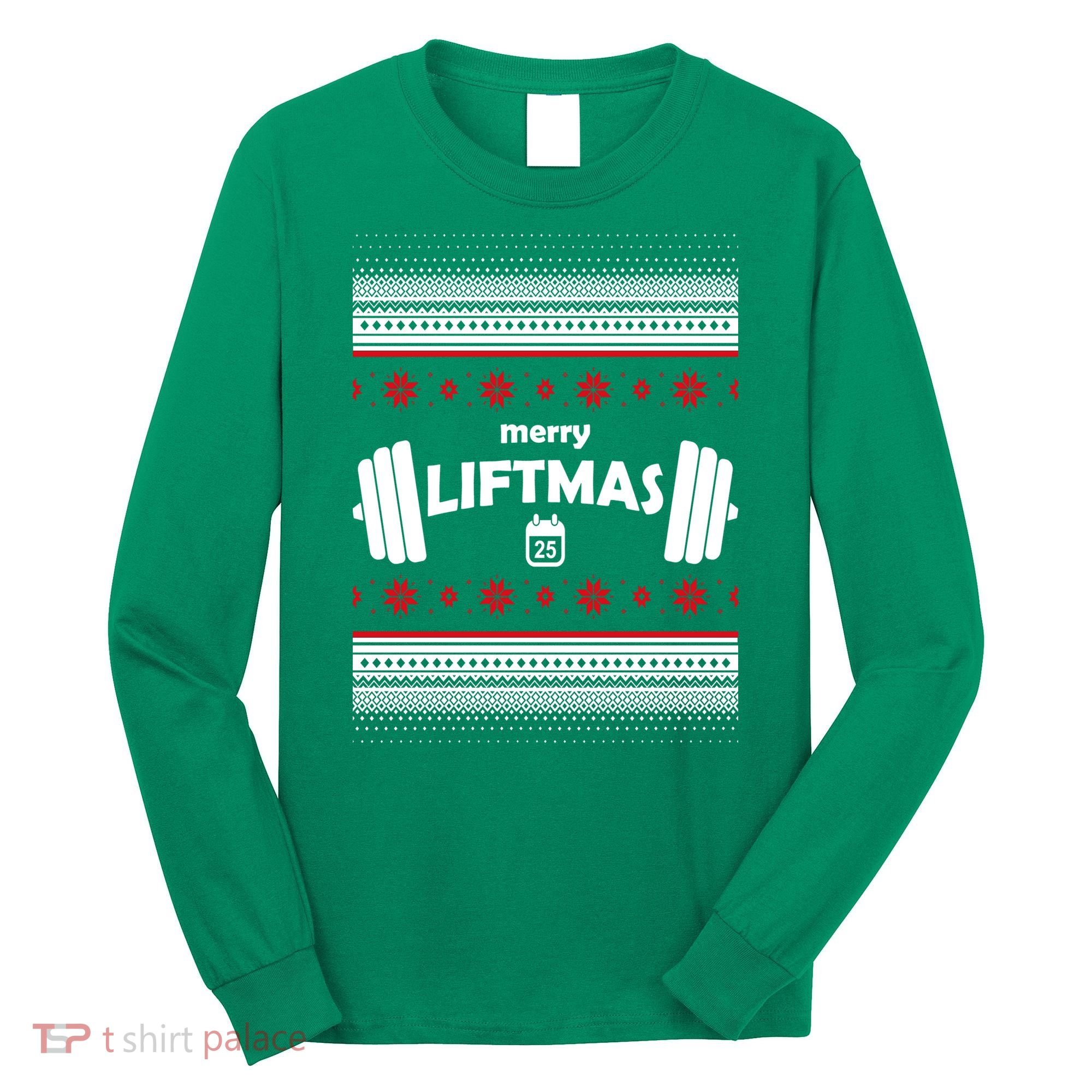 Merry Liftmas Ugly Christmas1 Long Sleeve Shirt