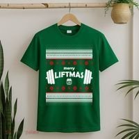 Merry Liftmas Ugly Christmas1 T-Shirt thumb 2