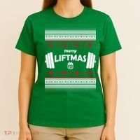 Merry Liftmas Ugly Christmas1 T-Shirt thumb 4