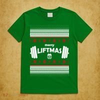 Merry Liftmas Ugly Christmas1 T-Shirt thumb 5