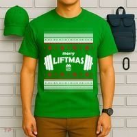 Merry Liftmas Ugly Christmas1 T-Shirt thumb 6
