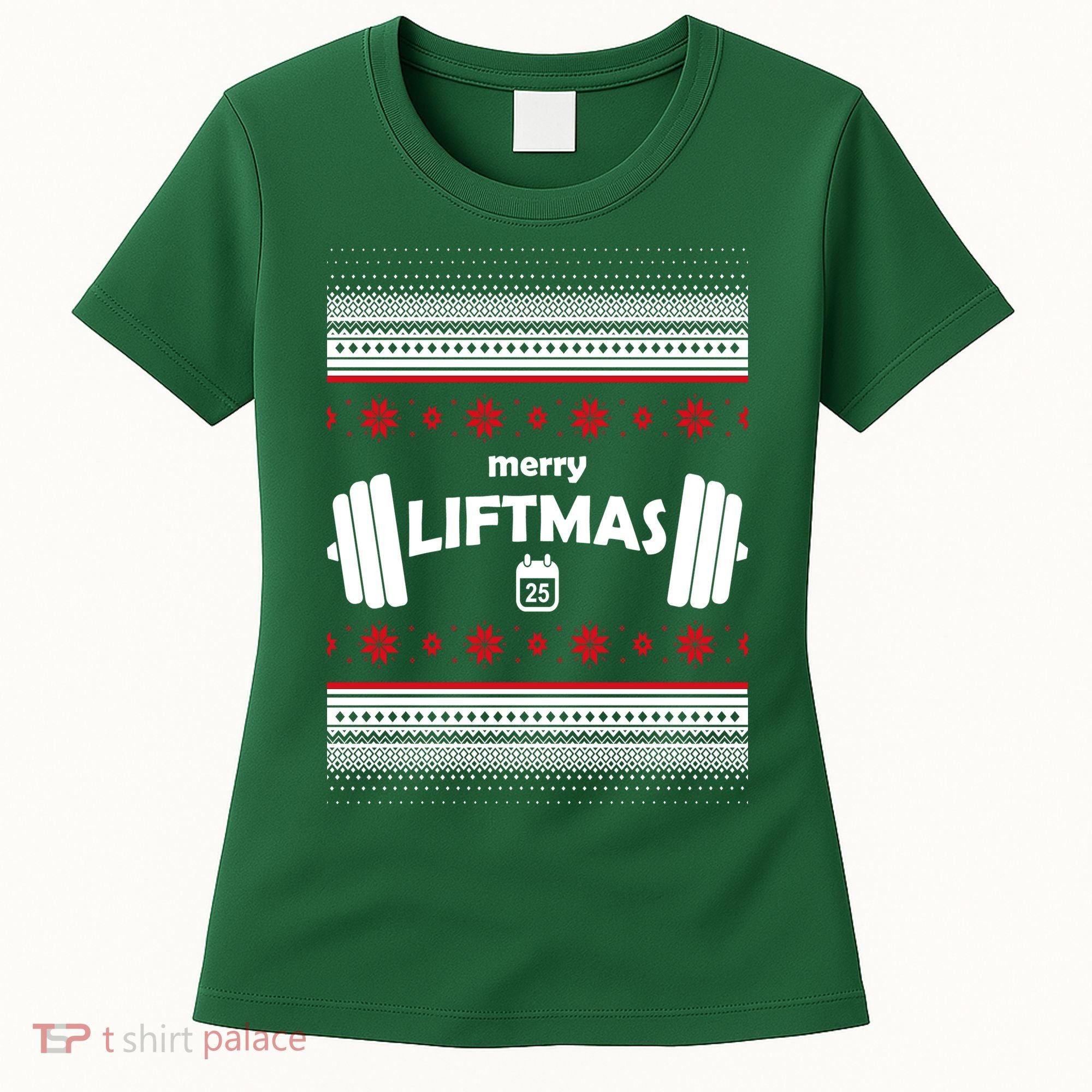 Merry Liftmas Ugly Christmas1 Women's T-Shirt