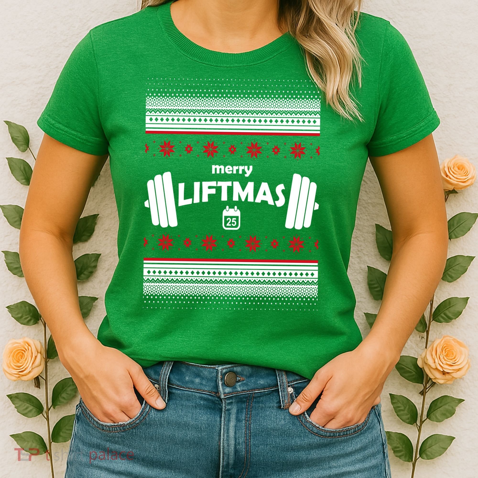Merry Liftmas Ugly Christmas1 Women's T-Shirt
