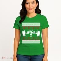 Merry Liftmas Ugly Christmas1 Women's T-Shirt thumb 4