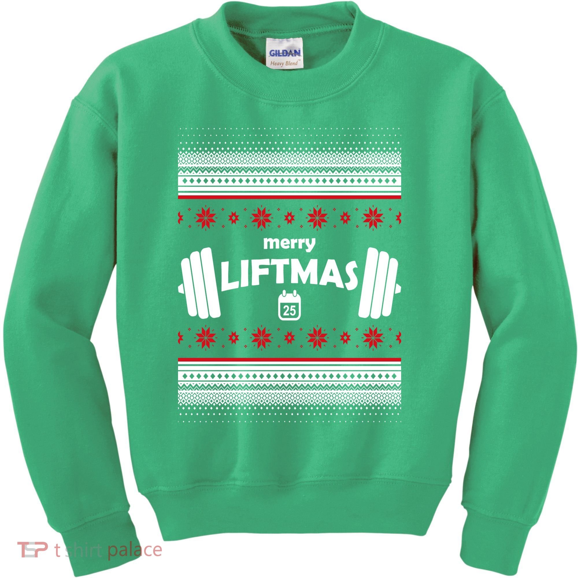 Merry Liftmas Ugly Christmas1 Kids Sweatshirt