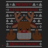 Merry Madafakas Funny Ugly Christmas Women's Sweatshirt thumb 2