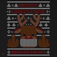 Merry Madafakas Funny Ugly Christmas Bucket Hat thumb 4
