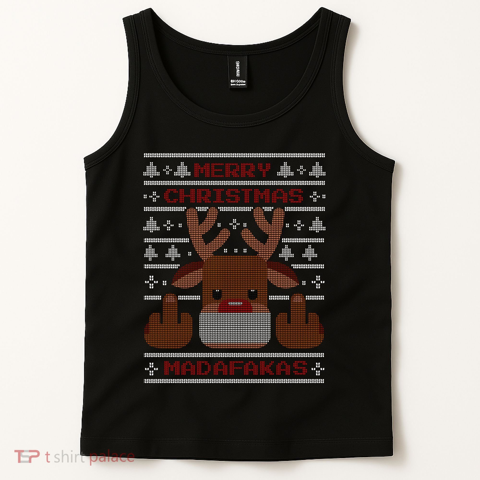 Merry Madafakas Funny Ugly Christmas Tank Top