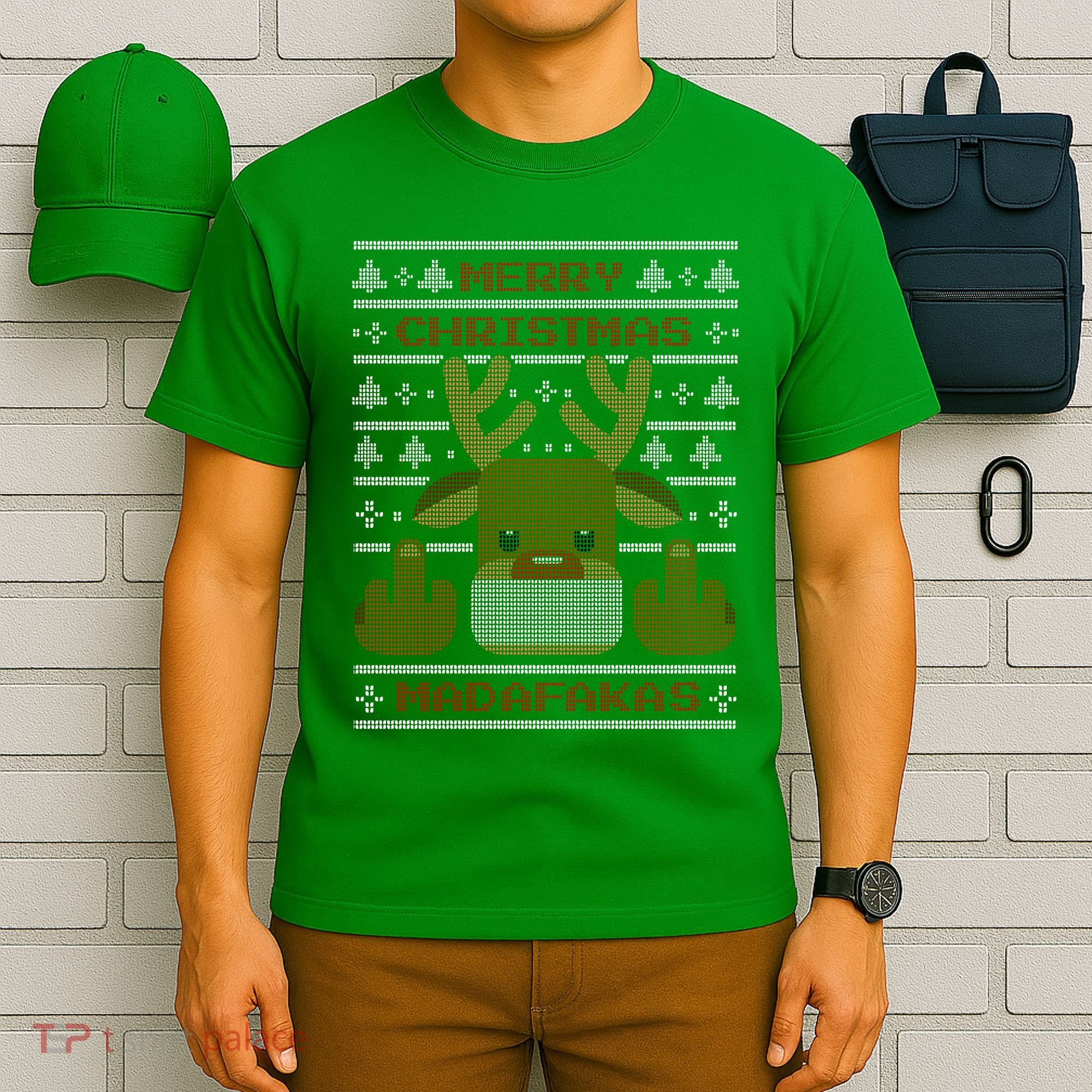 Merry Madafakas Funny Ugly Christmas T-Shirt