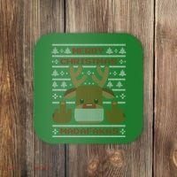 Merry Madafakas Funny Ugly Christmas Coaster thumb 0