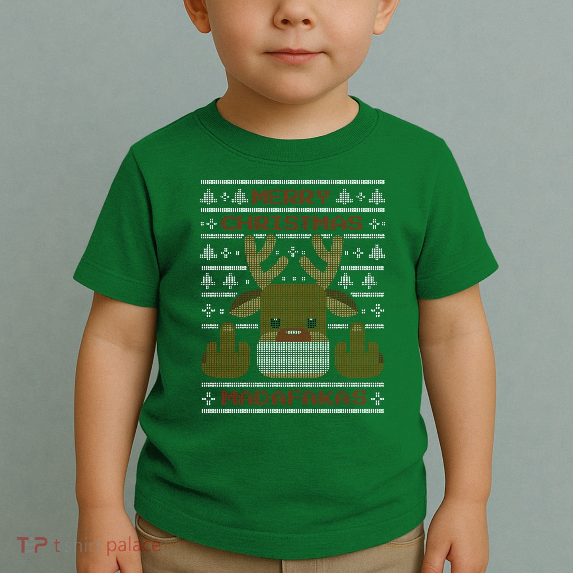 Merry Madafakas Funny Ugly Christmas Toddler T-Shirt