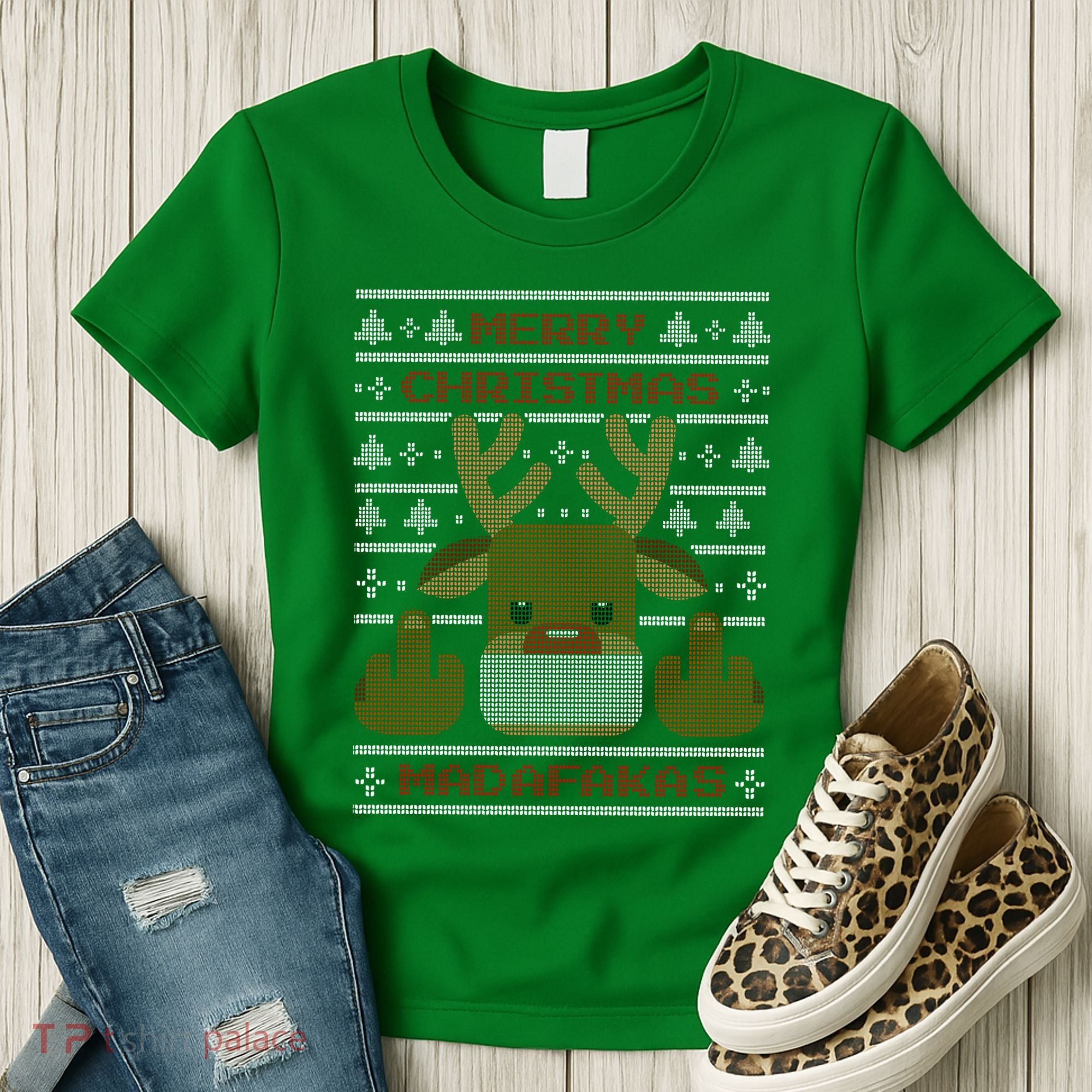 Merry Madafakas Funny Ugly Christmas Women's T-Shirt