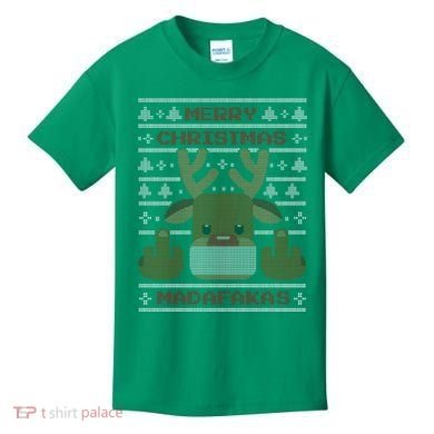 Merry Madafakas Funny Ugly Christmas Kids T-Shirt