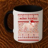 Merry Pigmas Christmas Pig Ugly Sweater Coffee Mug thumb 2