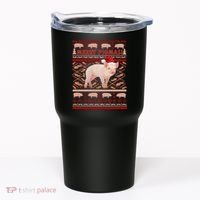 Merry Pigmas Christmas Pig Ugly Sweater Tumbler thumb 0