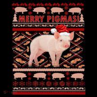 Merry Pigmas Christmas Pig Ugly Sweater Ornament thumb 1