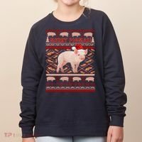 Merry Pigmas Christmas Pig Ugly Sweater Women's Sweatshirt thumb 0