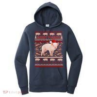 Merry Pigmas Christmas Pig Ugly Sweater Women's Hoodie thumb 0