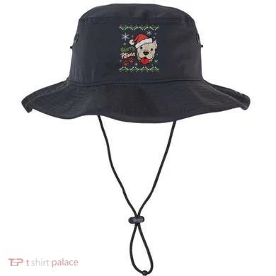 Merry Pitmas Ugly Christmas Sweater Bucket Hat