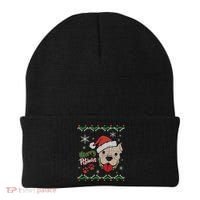Merry Pitmas Ugly Christmas Sweater Beanie thumb 0