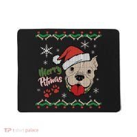 Merry Pitmas Ugly Christmas Sweater Mousepad thumb 0
