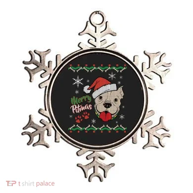 Merry Pitmas Ugly Christmas Sweater Ornament