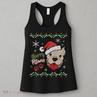 Merry Pitmas Ugly Christmas Sweater Women's Tank Top thumb 3