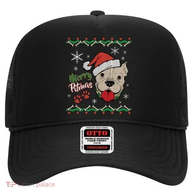 Merry Pitmas Ugly Christmas Sweater Hat