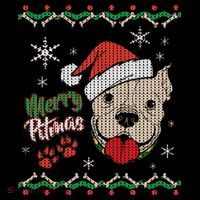 Merry Pitmas Ugly Christmas Sweater Toddler Hoodie thumb 2
