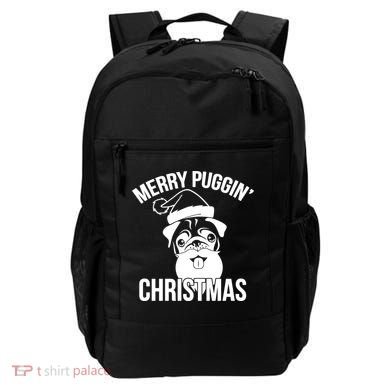 Merry Puggin Christmas Pug Backpack