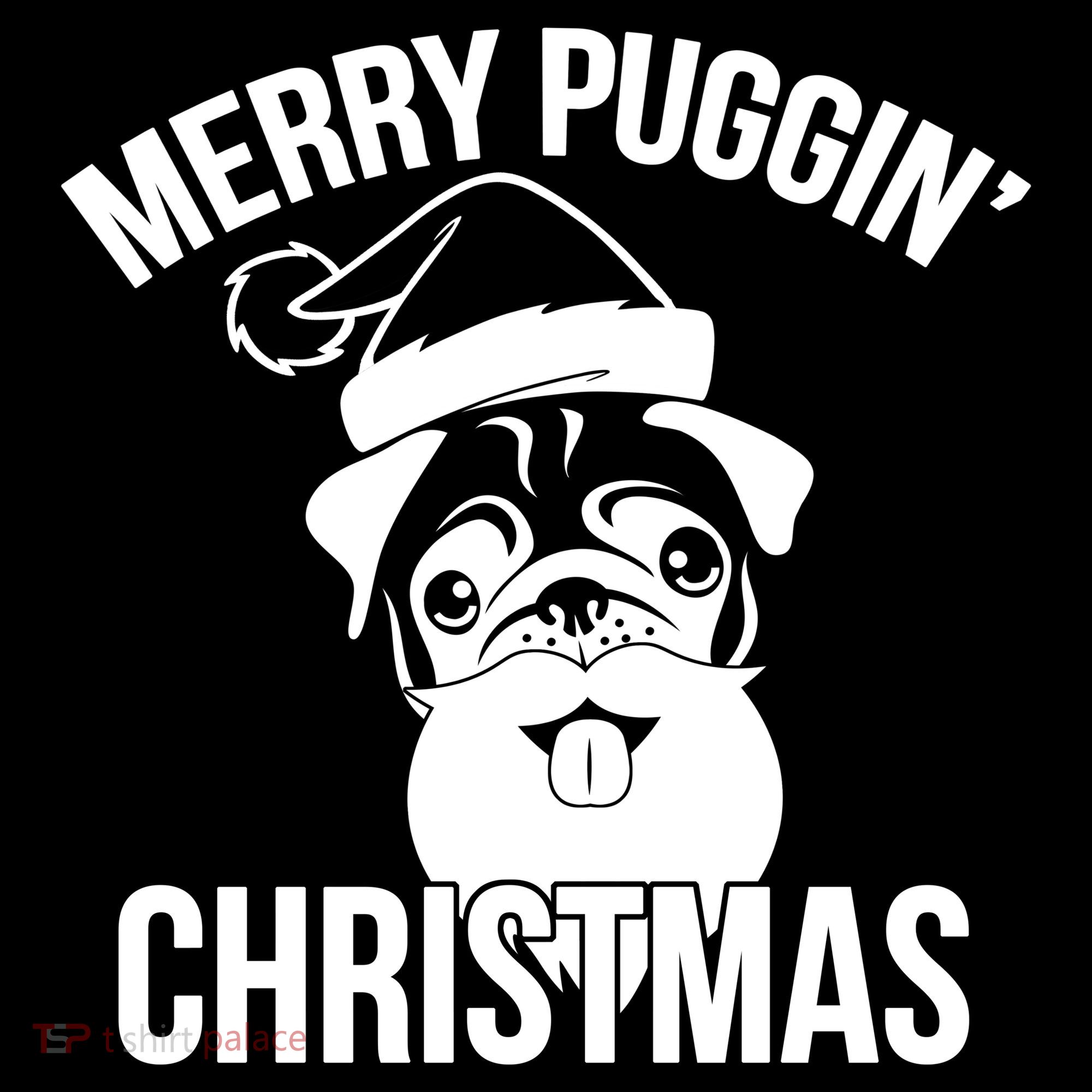 Merry Puggin Christmas Pug Backpack