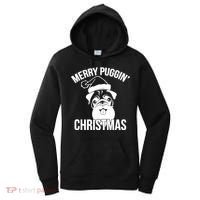 Merry Puggin Christmas Pug Women's Hoodie thumb 0
