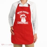 Merry Puggin Christmas Pug Apron thumb 2
