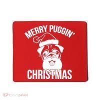 Merry Puggin Christmas Pug Mousepad thumb 0