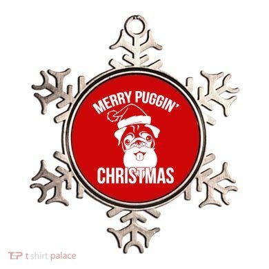 Merry Puggin Christmas Pug Ornament