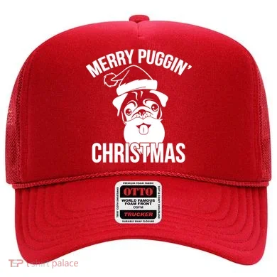 Merry Puggin Christmas Pug Hat