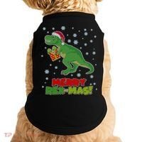 Merry Rex-Mas Ugly Christmas Doggie Tank thumb 0