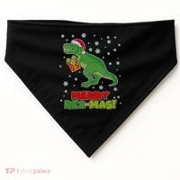 Merry Rex-Mas Ugly Christmas USA-Made Doggie Bandana thumb 0