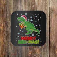 Merry Rex-Mas Ugly Christmas Coaster thumb 0