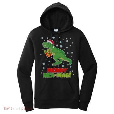 Merry Rex-Mas Ugly Christmas Women's Hoodie
